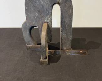 Abstract Brutalist Metal Sculpture by Jerome Harris Parmet