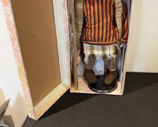 Vintage Ellis Island Porcelain Collector Doll in Original Box