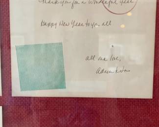 Signed Jonathan Adolphe (1952-2022) Serigraphs & New Years Letter