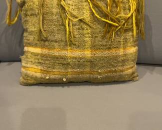 Boho Hand-Woven Decorative Throw Pillow with Tassels