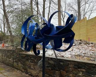 "New Fish, Blue Fish" Sculpture by Jerome Harris Parmet