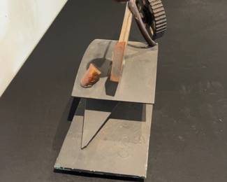 Industrial Steampunk Gear and Metal Scrap Sculpture by Jerome Harris Parmet