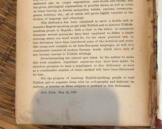 Dictionary of the Yiddish Language by Alexander Harkavy