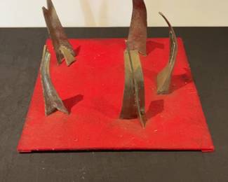 "Coming Together" Modernist Bronze Artist Proof by Jerome Harris Parmet