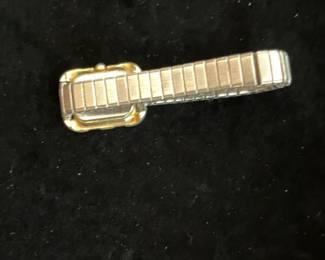 Two-Tone Square Expansion Band Wristwatch