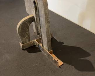 Abstract Brutalist Metal Sculpture by Jerome Harris Parmet