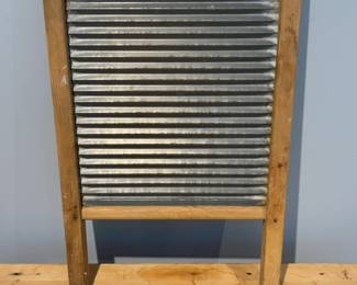Vintage National Washboard Co. No. 128 Wood and Metal Washboard