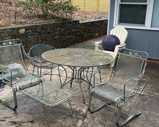 Metal Outdoor Table & Chair Set