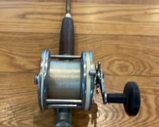 Vintage Bamboo Fishing Rod and Reel Combo