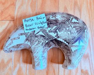 Horse Hair Bear Sculpture Anderson Baker