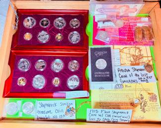 1996-1997 Olympic Coin Set, Carson City Morgan Silver Dollar, Shipwreck Treasure & other Silver & Collectible Coins