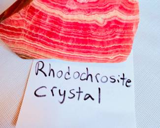 Rhodochrosite crystal