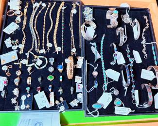 Gold, Sterling & Signed Jewelry