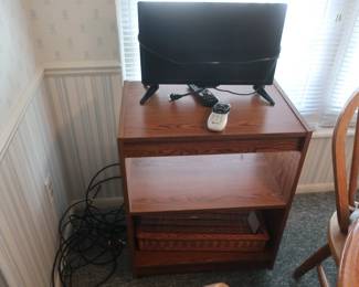 small tv and stand