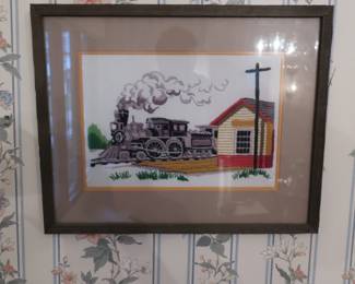 embroidery-  crewel  picture