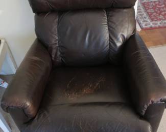 leather  chair   older