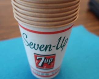 Vintage 7 up cups
