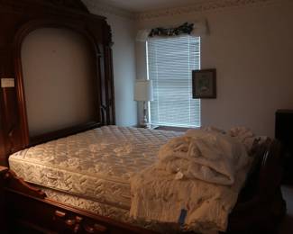 King  mattress  and  large  bed  frame