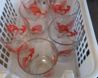 Rooster glasses