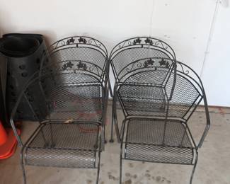 four patio chairs 250.00