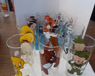 pepsi 1970's cartoon glasses