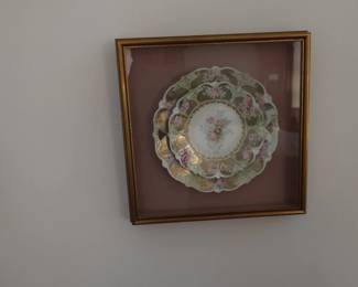 framed  china  plates