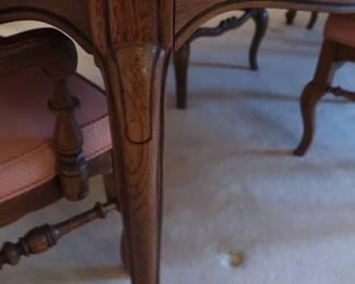 leg of the Thomasville table