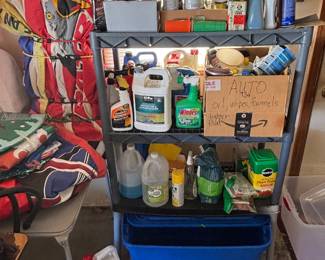 Chemicals & Cleaners, Plastic Utility Shelf