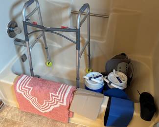 Walker, Thermos, Bath Mats