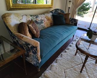 Anthropologie botanical sofa.