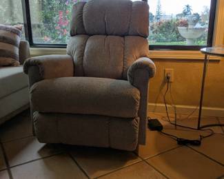 La-Z-Boy Pinnacel Power rocking recliner. With powered headrest and lumbar support.