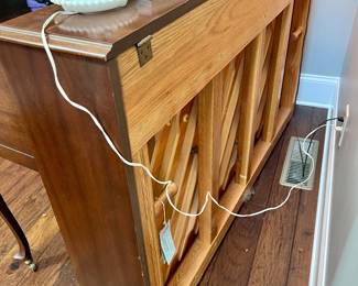 Handles on the backside and on casters 