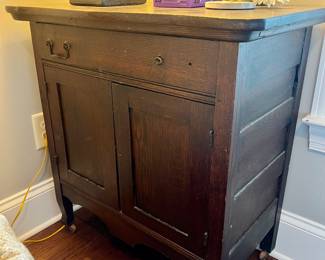 Antique wash stand cabinet