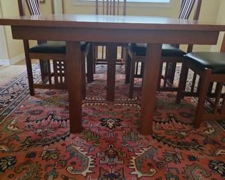 Dining room table view