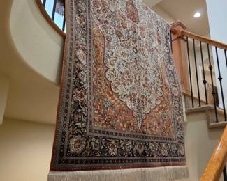 Fine vintage Chinese silk rug