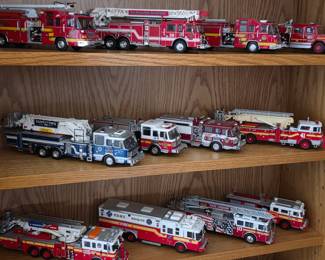 Sampling of hand painted fire engines