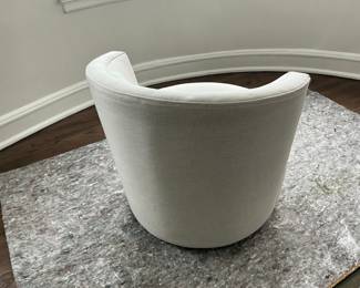 Room & Board "Otis" Swivel Chair in Light Gray Fabric