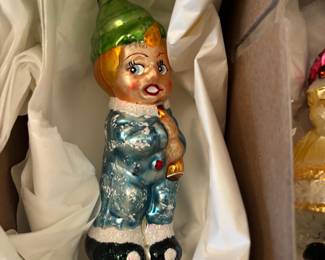 Vintage Glass Christmas Ornament - Gepetto's Pinocchio