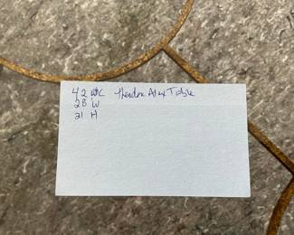 Rene Drouet Style Gilt Iron and Glass Coffee Table