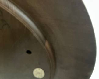 Baker Burl Wood Starburst Round Occasional Table