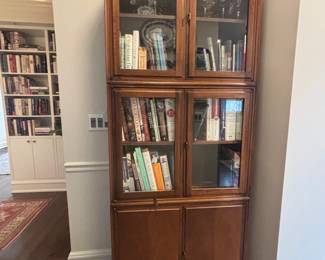Vintage Drexel Heritage Campaign Style China Cabinet