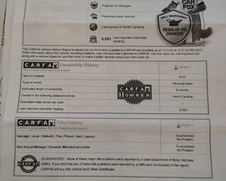 This car fax had the wrong mileage but has the correct model info. It has 47k miles.
