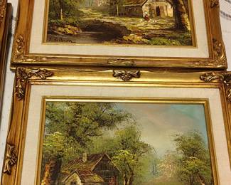 2 oil paintings.