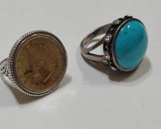 Barse and milor sterling rings.