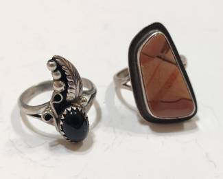 Native American sterling rings.