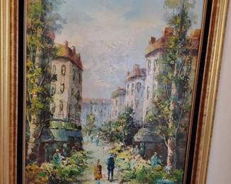 Original oil on canvas .