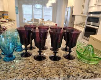 Vintage glass wares.