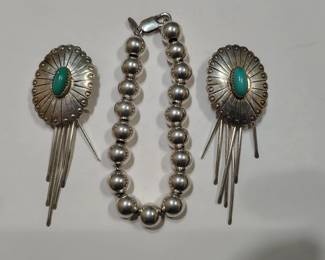 Vintage sterling native American jewelry 