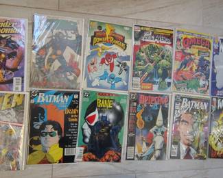 Lots of first appearances and special books like vengeance of bane and power rangers #1 and death in the family batman