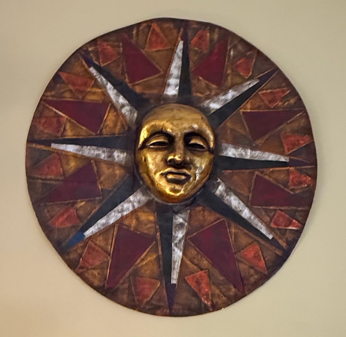Sun Face Wall Decor